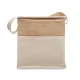 Sac isotherme en jute avec sangle en coton et poche frontale