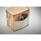 Sac isotherme en jute avec sangle en coton et poche frontale