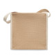 Sac isotherme en jute avec sangle en coton et poche frontale