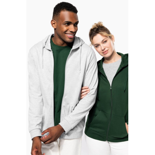 Sweat-shirt zippé capuche unisexe Kariban