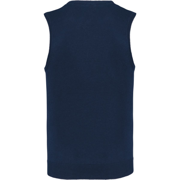 Pull col V sans manches Kariban