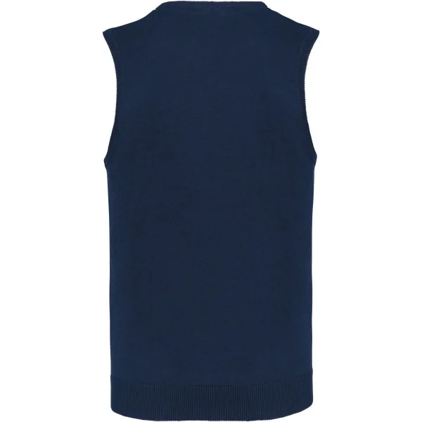 Pull col V sans manches Kariban