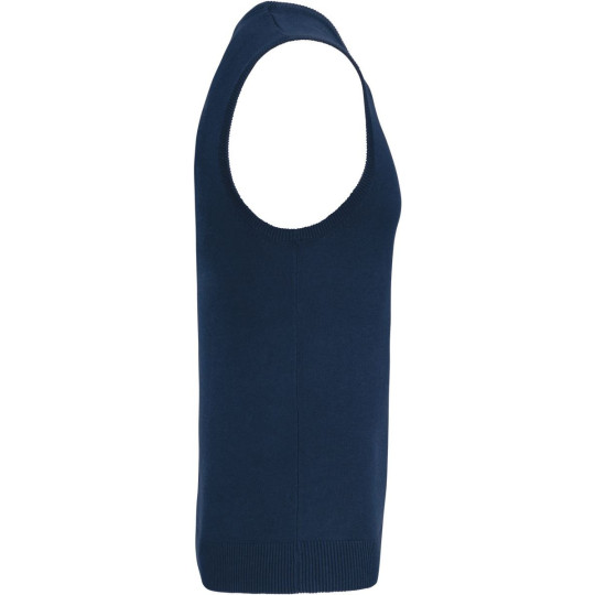Pull col V sans manches Kariban