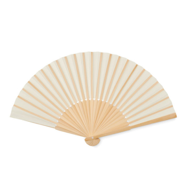 Eventail en bambou avec tissu en papier