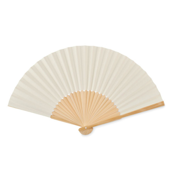 Eventail en bambou avec tissu en papier