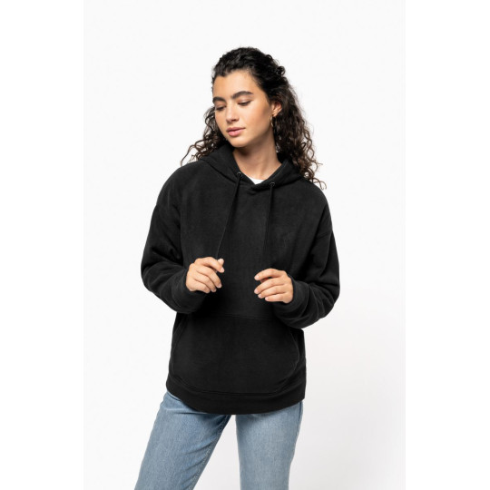 Sweat-shirt à capuche oversize en micropolaire recyclée unisexe Kariban