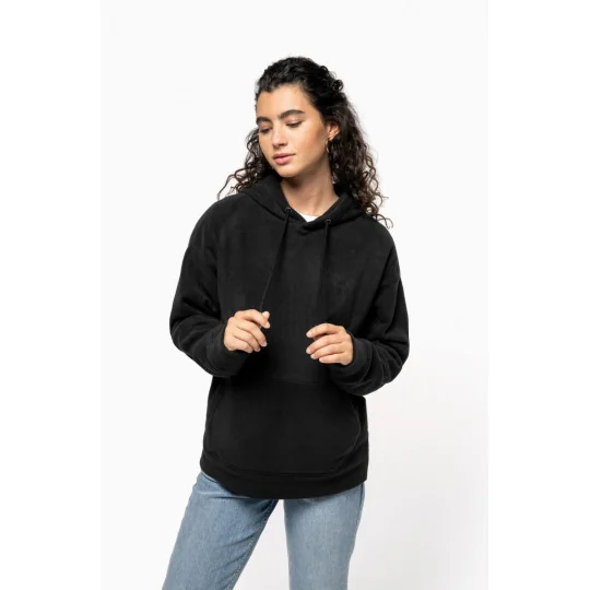 Sweat-shirt à capuche oversize en micropolaire recyclée unisexe Kariban