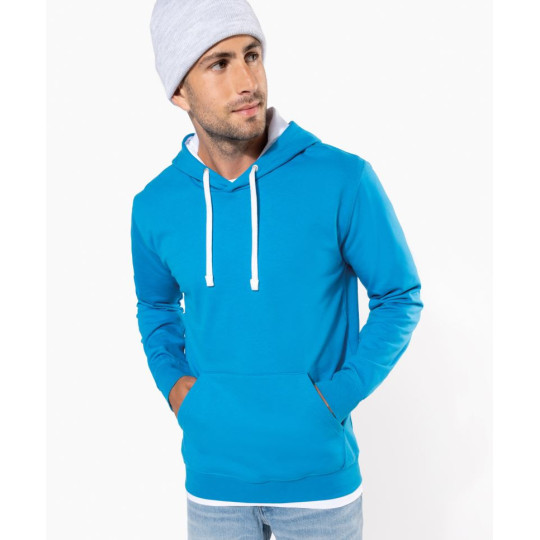 Sweat-shirt capuche contrastée homme Kariban