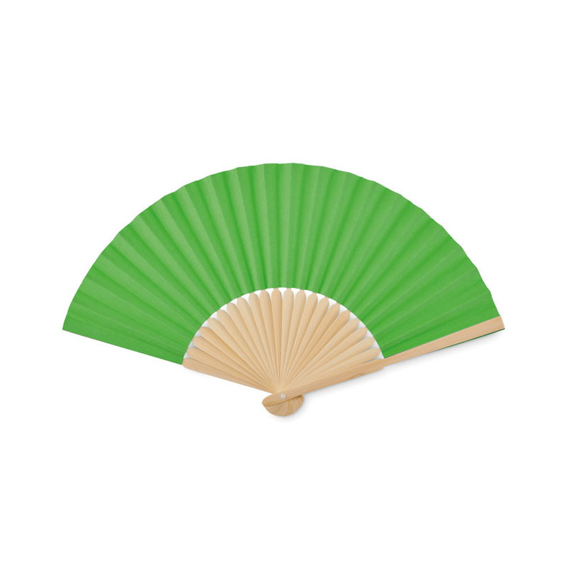 Eventail en bambou avec tissu en papier
