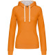 Sweat-shirt capuche contrastée femme Kariban