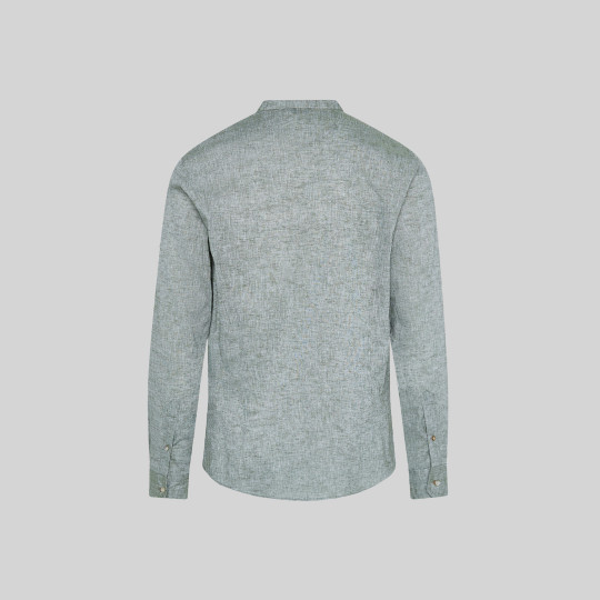 Chemise Homme Lin/Coton Col Mao Tiwi
