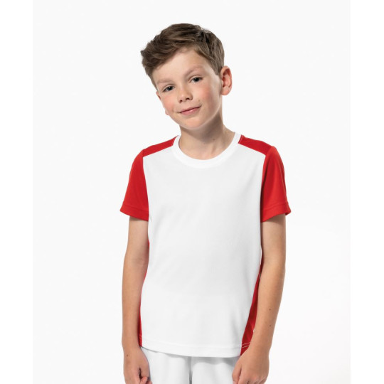 T-shirt de sport écoresponsable bicolore enfant ProAct