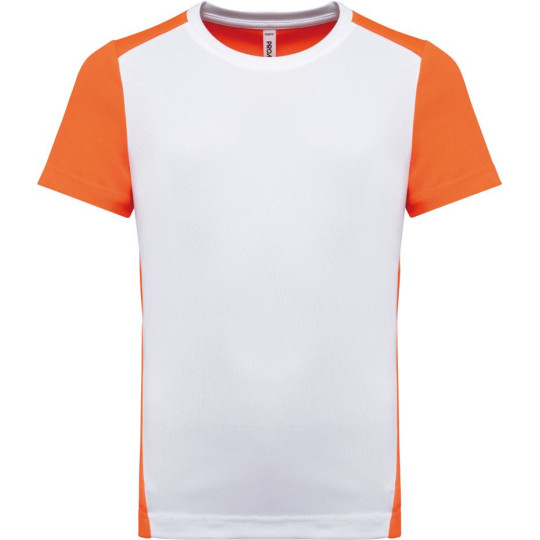 T-shirt de sport écoresponsable bicolore enfant ProAct