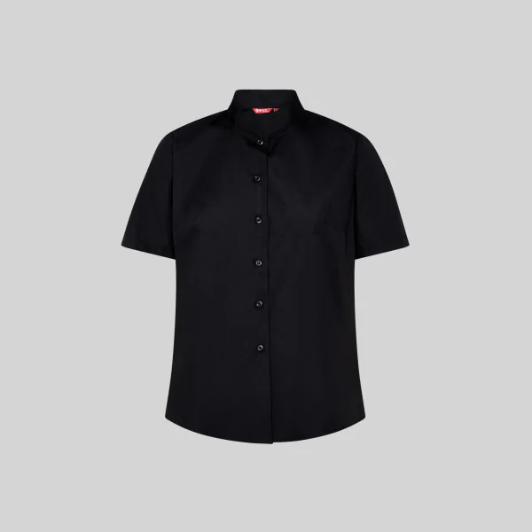Blouse Femme M/C C/Mao Pop. Red Line