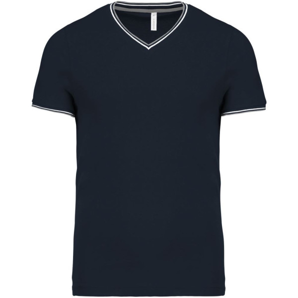 T-shirt maille piquée col V homme Kariban