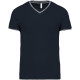 T-shirt maille piquée col V homme Kariban