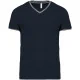 T-shirt maille piquée col V homme Kariban