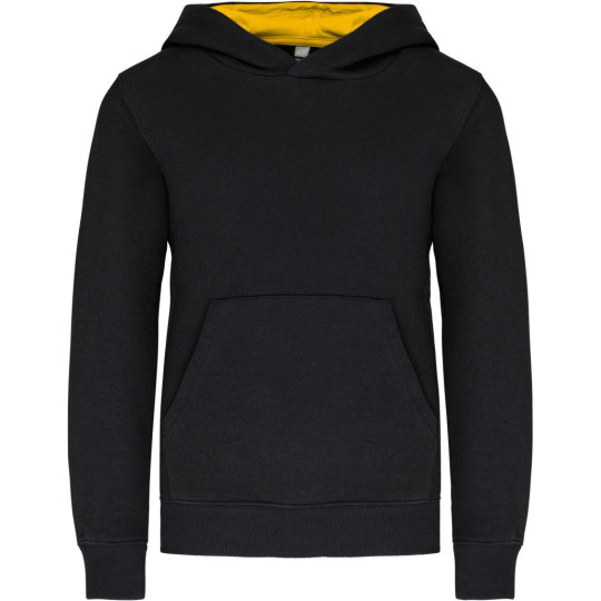 Sweat-shirt capuche contrastée enfant Kariban