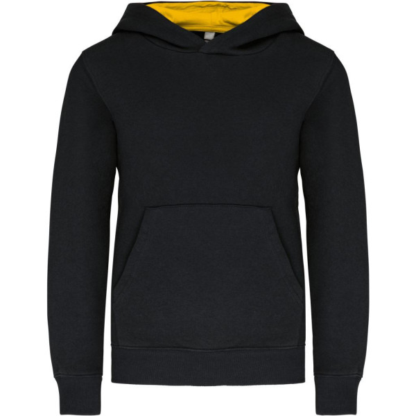 Sweat-shirt capuche contrastée enfant Kariban