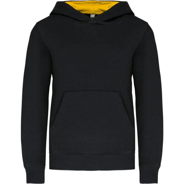 Sweat-shirt capuche contrastée enfant Kariban