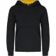 Sweat-shirt capuche contrastée enfant Kariban