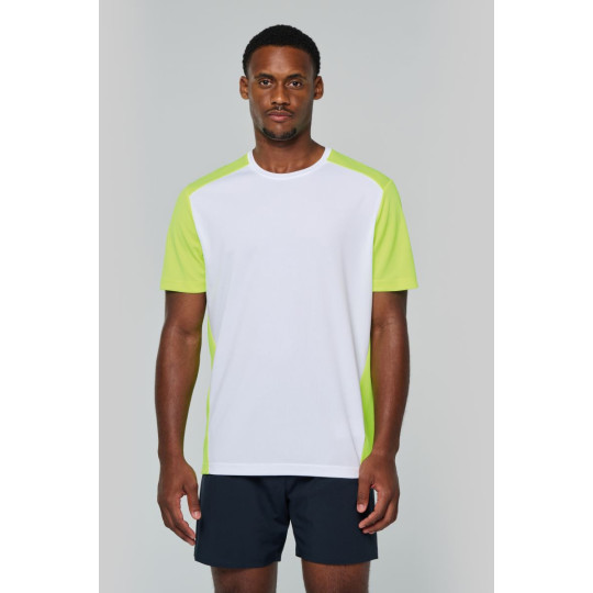 T-shirt de sport écoresponsable bicolore homme ProAct
