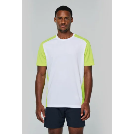 T-shirt de sport écoresponsable bicolore homme ProAct