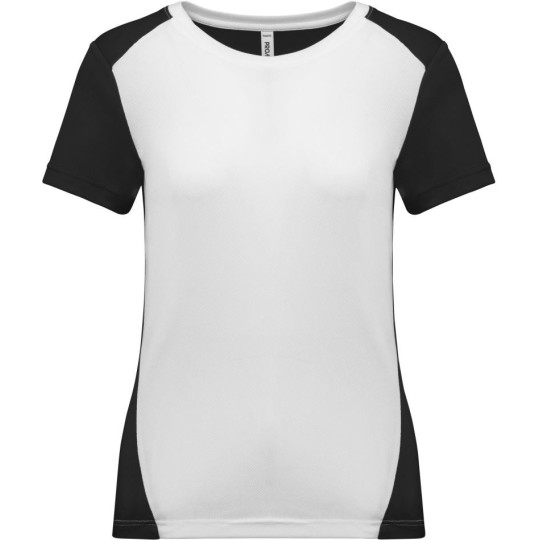T-shirt de sport écoresponsable bicolore femme ProAct