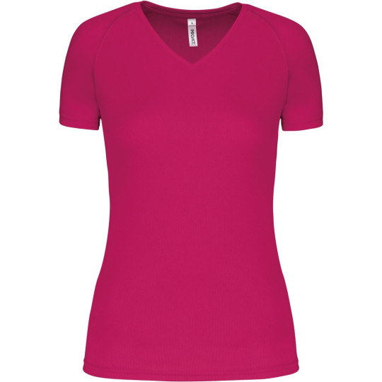 T-shirt de sport manches courtes col v femme ProAct
