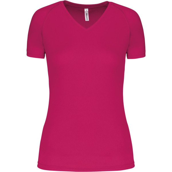 T-shirt de sport manches courtes col v femme ProAct