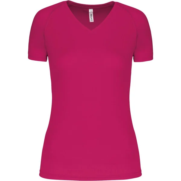 T-shirt de sport manches courtes col v femme ProAct