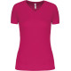 T-shirt de sport manches courtes col v femme ProAct