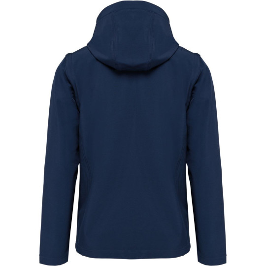 Veste Softshell 3 couches à capuche avec manches amovibles unisexe Kariban