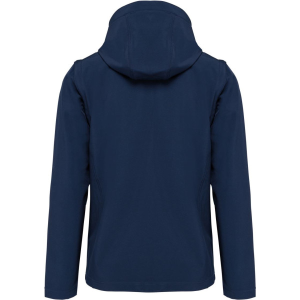 Veste Softshell 3 couches à capuche avec manches amovibles unisexe Kariban