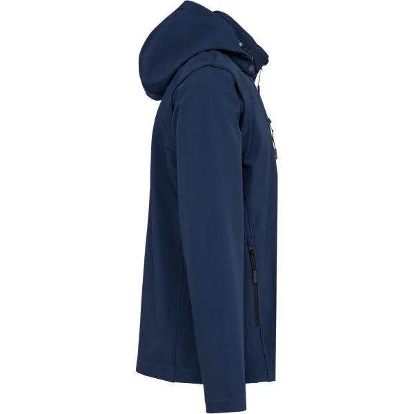 Veste Softshell 3 couches à capuche avec manches amovibles unisexe Kariban