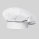 Toque Chef Avec Velcro Blanc Liseré Couleur